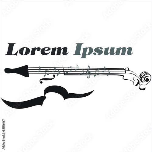  Illustration vector graphic good for business  violin classis music instrument