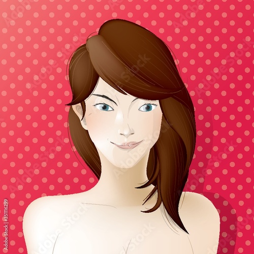 Modern beautiful woman