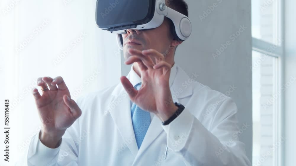 Professional medical doctor working in hospital office using modern technologies. Medicine and healthcare. Professional medical doctor working in hospital office using modern technologies. Medicine and healthcare.