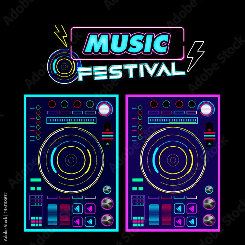 Cyber Retro Music Festival logo and graphic