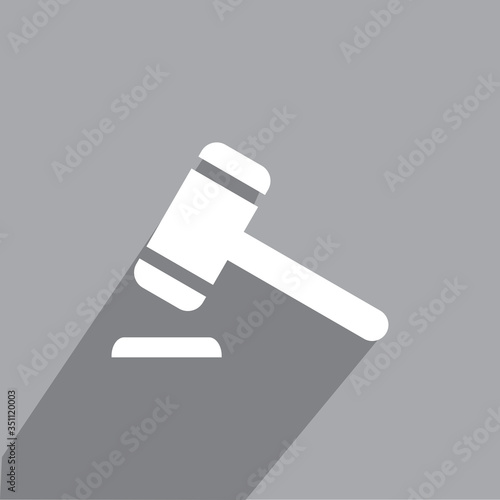 HAMMER ICON , JUDGE ICON VECTOR