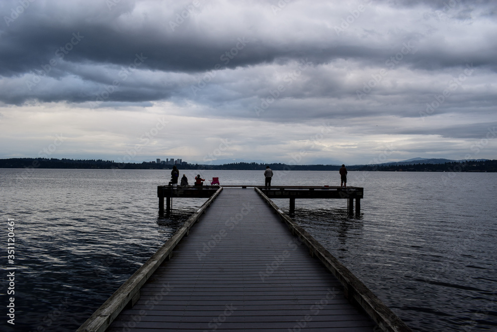 Dock on a lake 