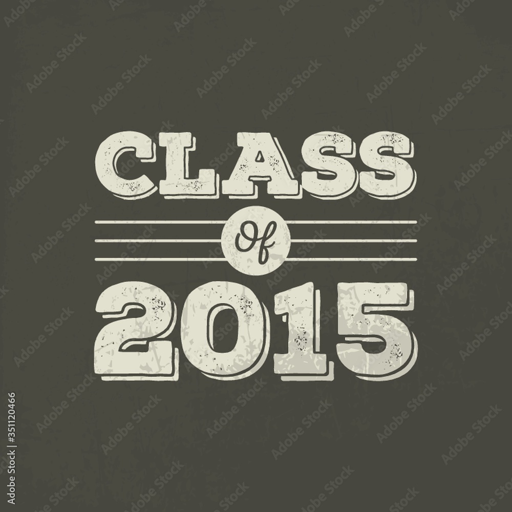 Fototapeta premium A class of 2015 illustration.