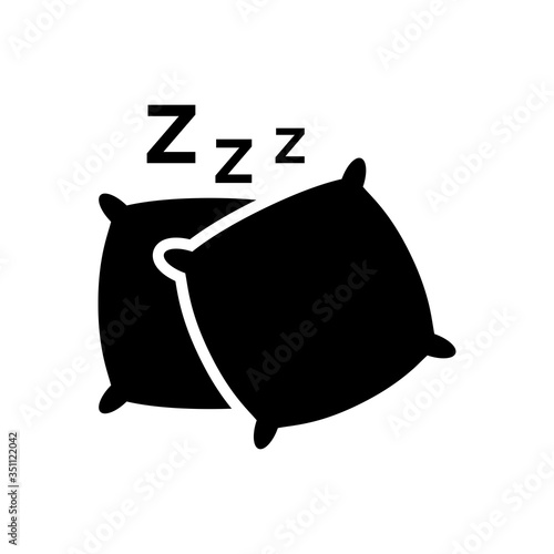 pillow icon design vector template