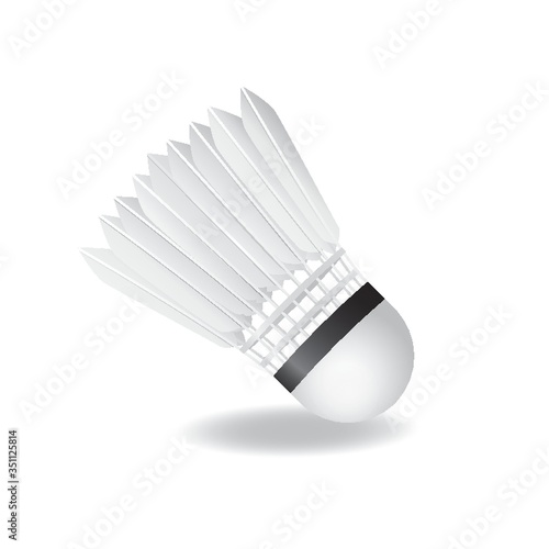 Shuttlecock illustration.