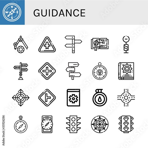 guidance icon set