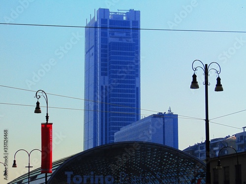 Slika na platnu Torino Porta Susa And Building Against Sky