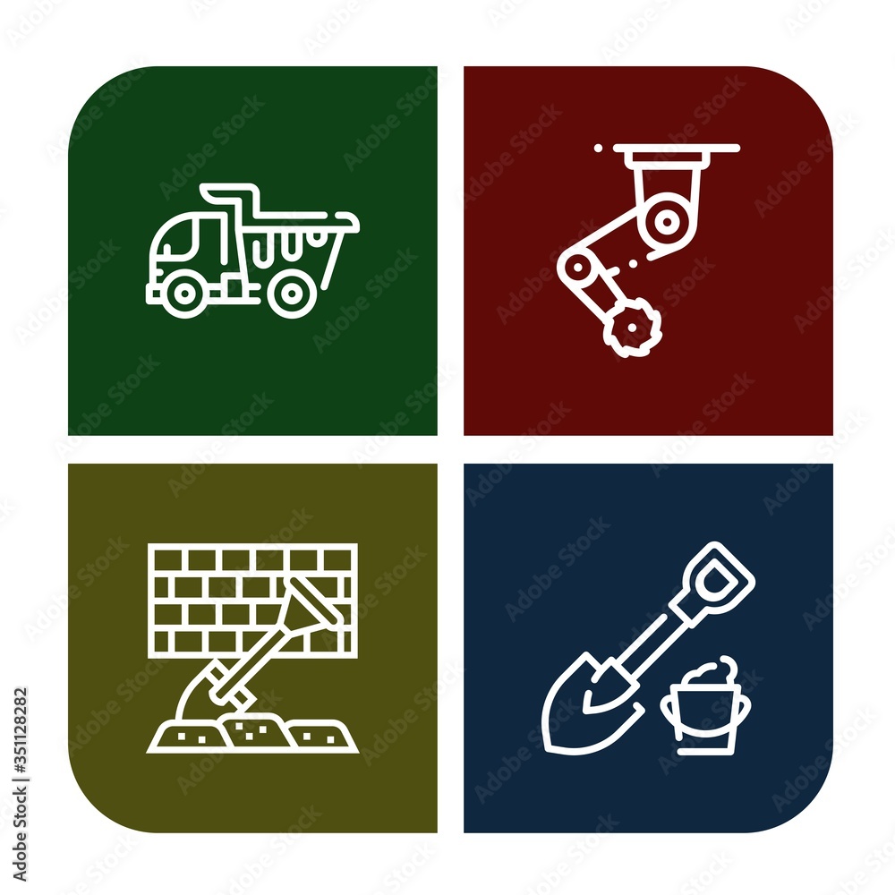 digger simple icons set digger simple icons set