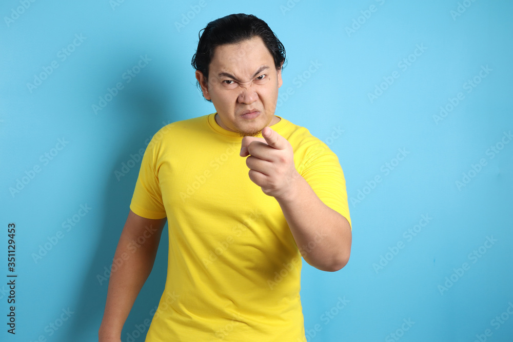 Angry Man Giving Warn Angry Man Giving Warn