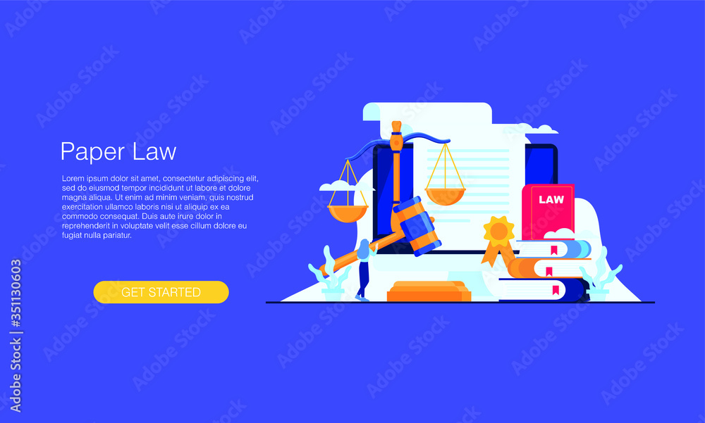 paper law vector illustration concept template background can be use for presentation web banner UI UX landing page paper law vector illustration concept template background can be use for presentation web banner UI UX landing page