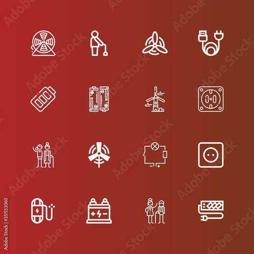 Editable 16 generation icons for web and mobile