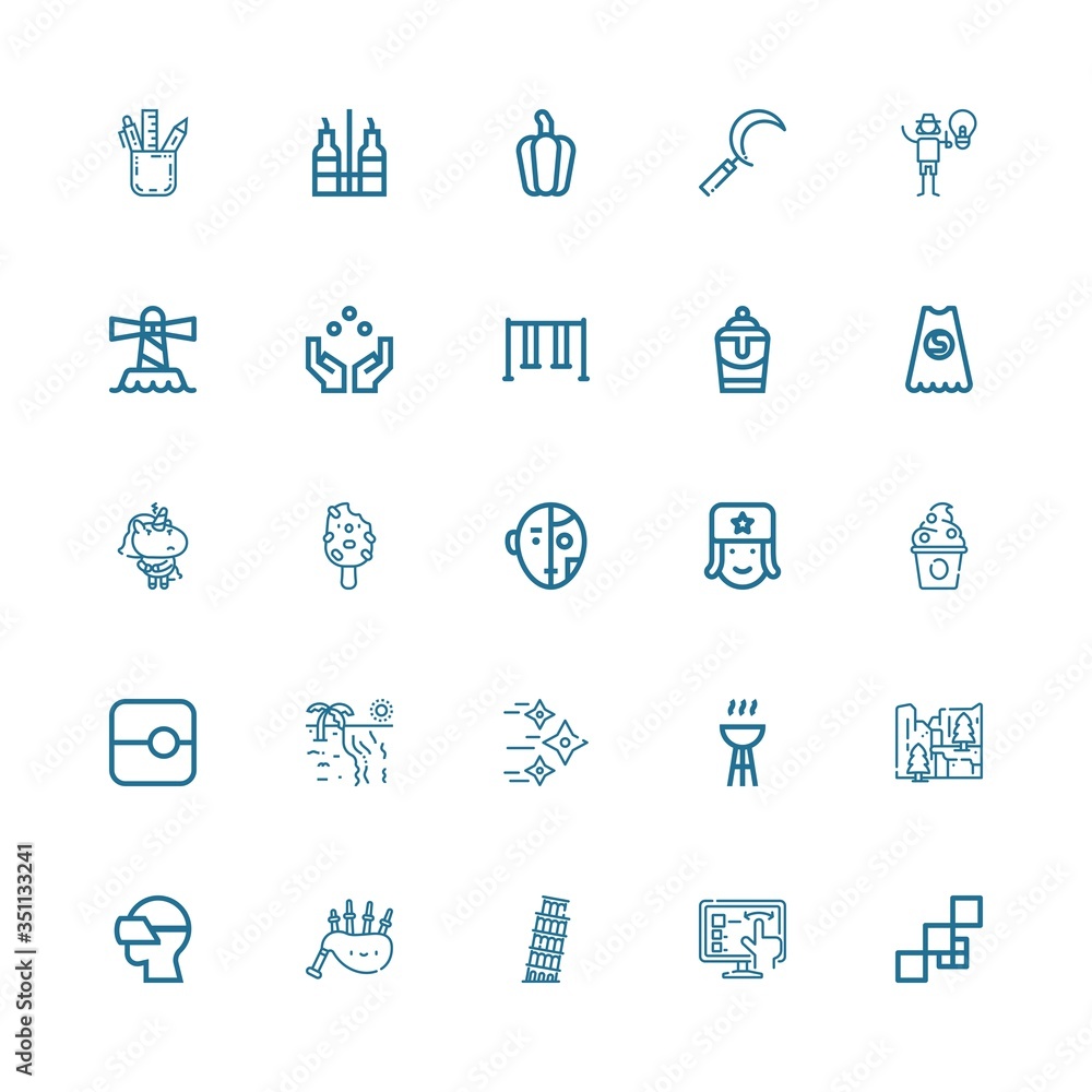 Editable 25 logo icons for web and mobile Editable 25 logo icons for web and mobile