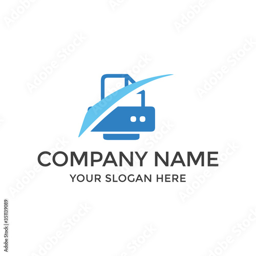 
Vector printer logo template can be edited. printer icon