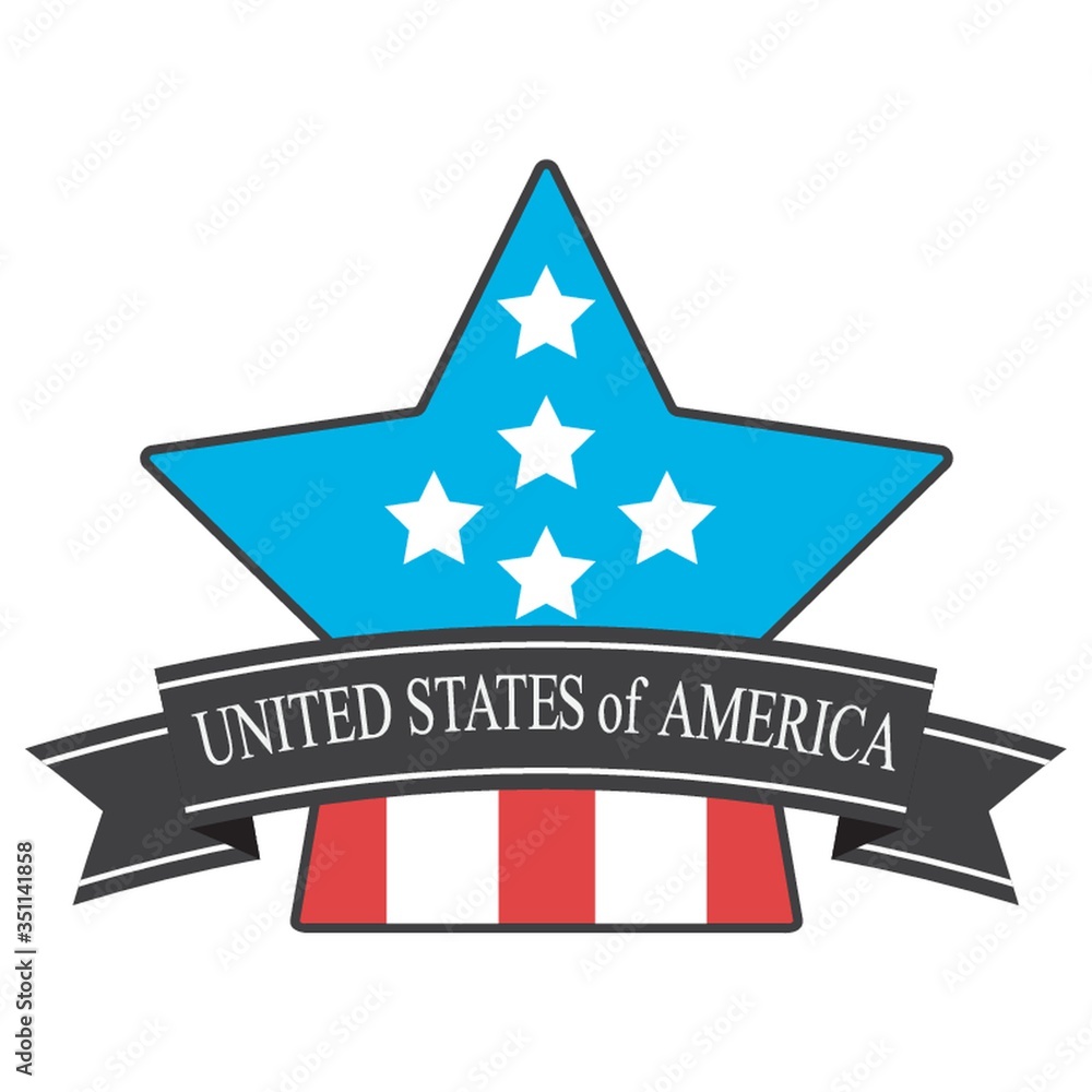 Fototapeta premium usa badge