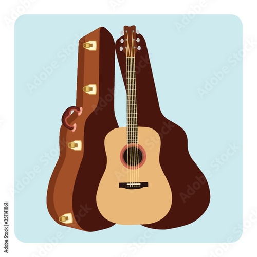 guitar with a guitar case