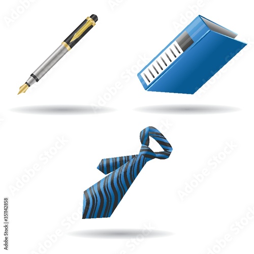 set of office icons
