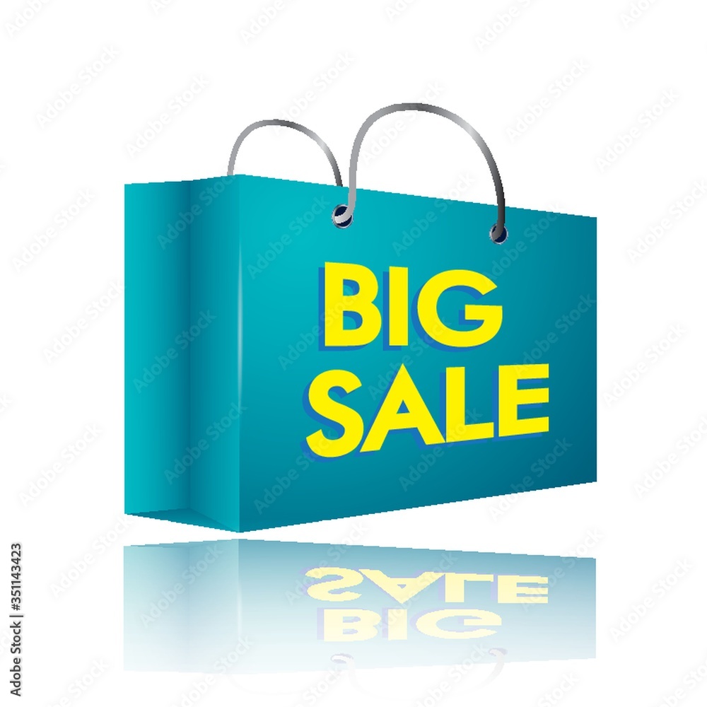 Fototapeta premium big sale shopping bag