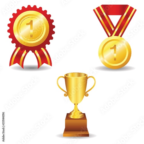 Set of various awards