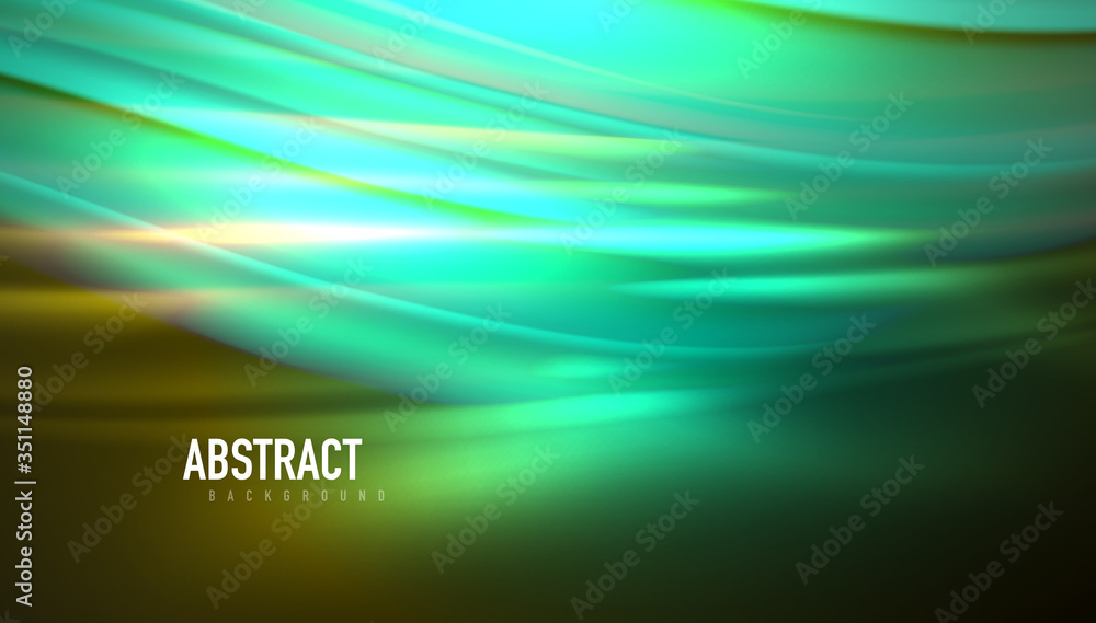Fluid wave lines background. Trendy abstract layout template for business or technology presentation, internet poster or web brochure cover, wallpaper Fluid wave lines background. Trendy abstract layout template for business or technology presentation, internet poster or web brochure cover, wallpaper