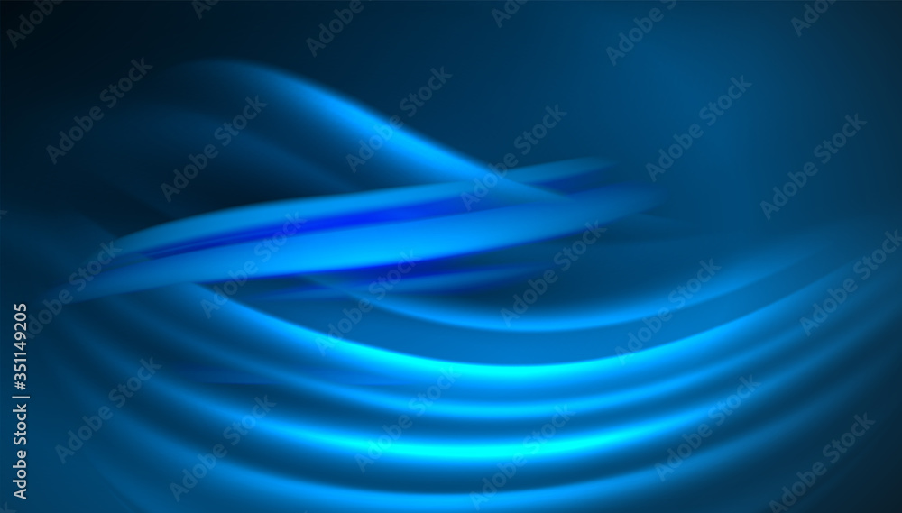 Fototapeta premium Creative fluid wave lines abstract background. Trendy abstract layout template for business or technology presentation, internet poster or web brochure cover, wallpaper