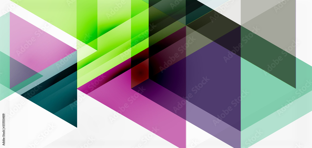 Geometric abstract background, mosaic triangle and hexagon shapes. Trendy abstract layout template for business or technology presentation, internet poster or web brochure cover, wallpaper Geometric abstract background, mosaic triangle and hexagon shapes. Trendy abstract layout template for business or technology presentation, internet poster or web brochure cover, wallpaper