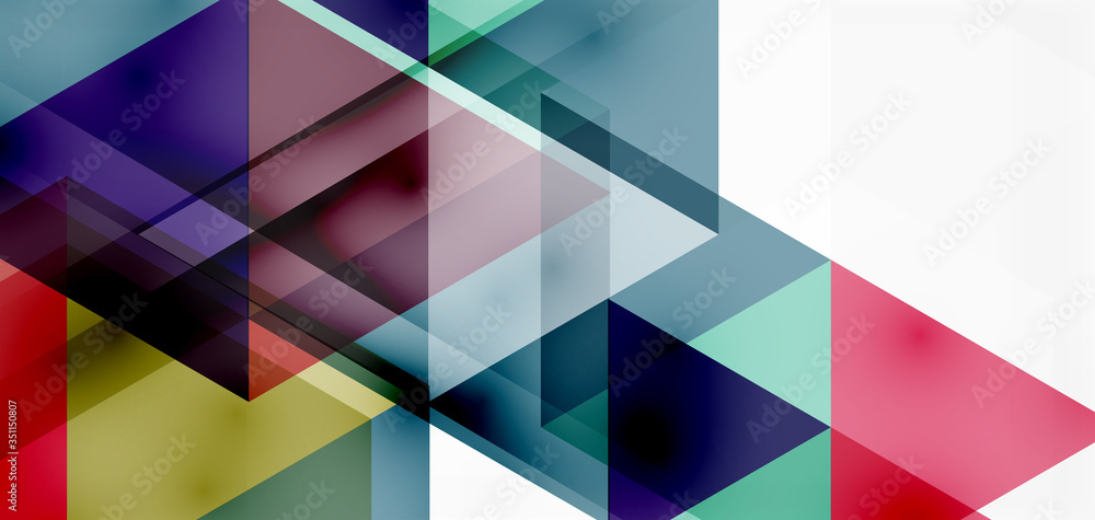 Geometric abstract background, mosaic triangle and hexagon shapes. Trendy abstract layout template for business or technology presentation, internet poster or web brochure cover, wallpaper Geometric abstract background, mosaic triangle and hexagon shapes. Trendy abstract layout template for business or technology presentation, internet poster or web brochure cover, wallpaper