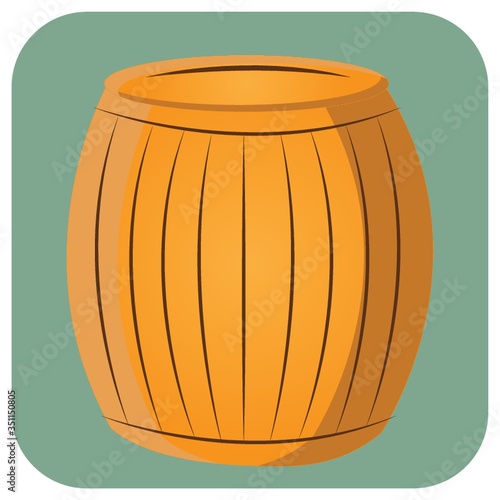 wooden barrel