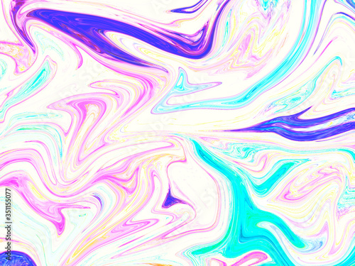 Fluid abstract white background. 
 mix color modern desing textile