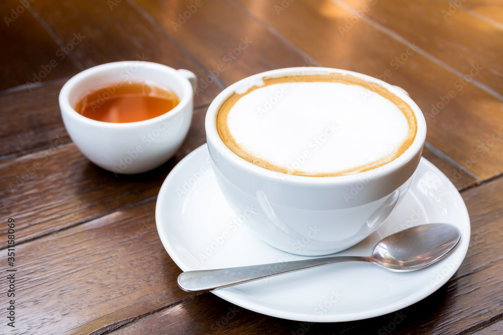 cup of coffee and tea