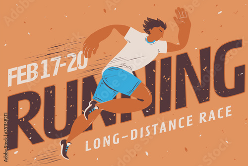 Cartoon style race event