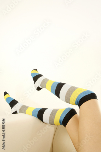 Woman in socks