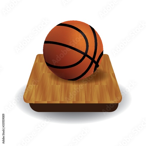 A basketball illustration.