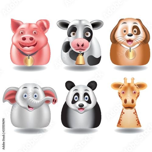 Set of animals