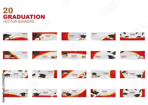 collection of graduation banners