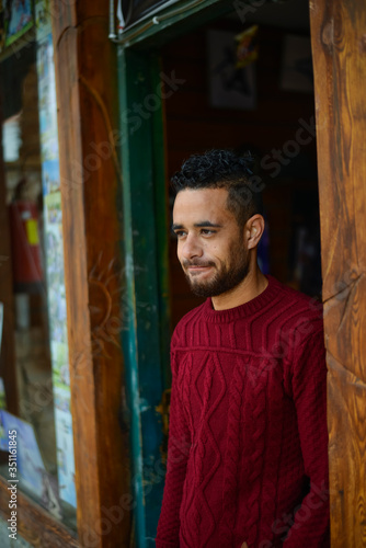beautiful portrait of an egyptian guy from alexandria
