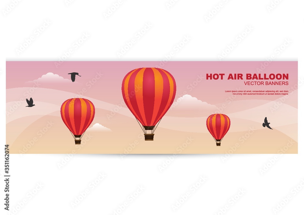 hot air balloon banner