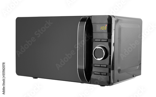 Black microwave isolated