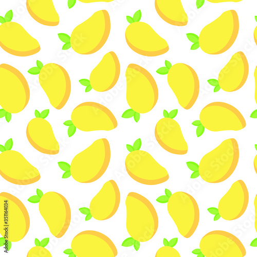 Seanless pattern with mango. Vector illustration
