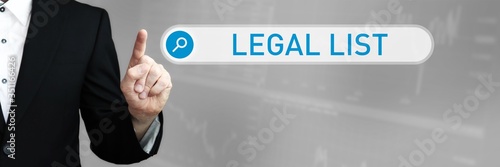 Tableau sur toile Legal List