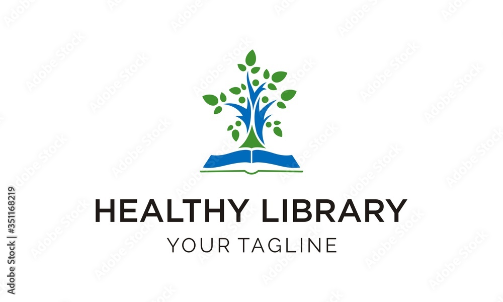 modern People who learn about plants logo design modern People who learn about plants logo design