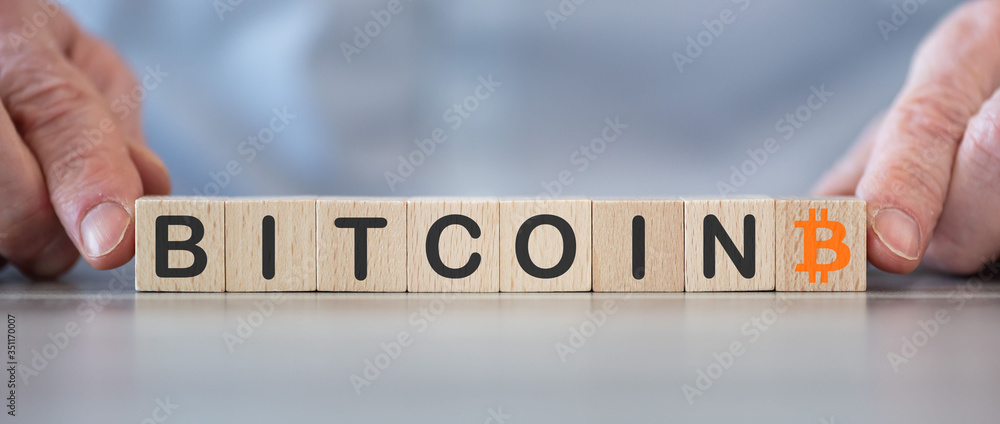 Fototapeta Concept of bitcoin