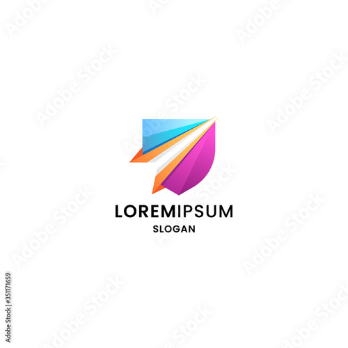 Free Download Abstract colorful logo design template vector illustration - GFXLoad