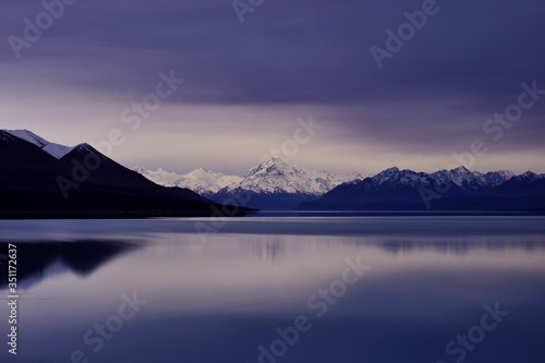 Mt Cook at dawn from Pukaki
