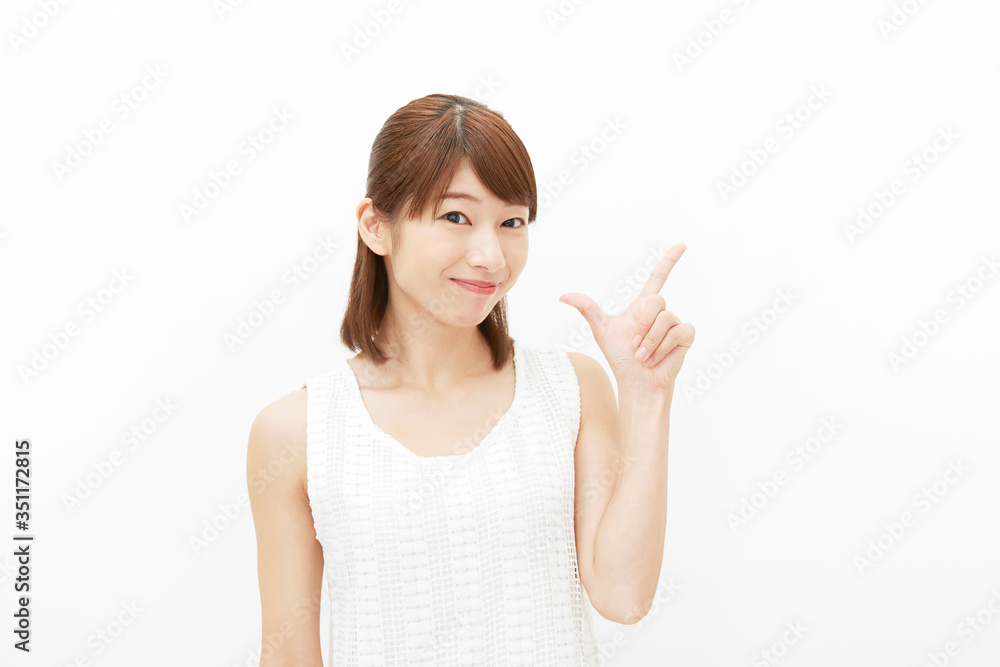 女性 白バック 女性 白バック