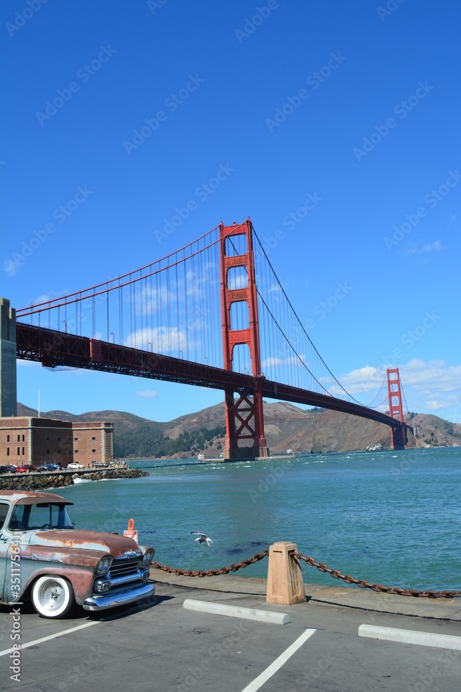 Fototapeta premium Golden Gate Bridge - San Francisco - USA - Kalifornien