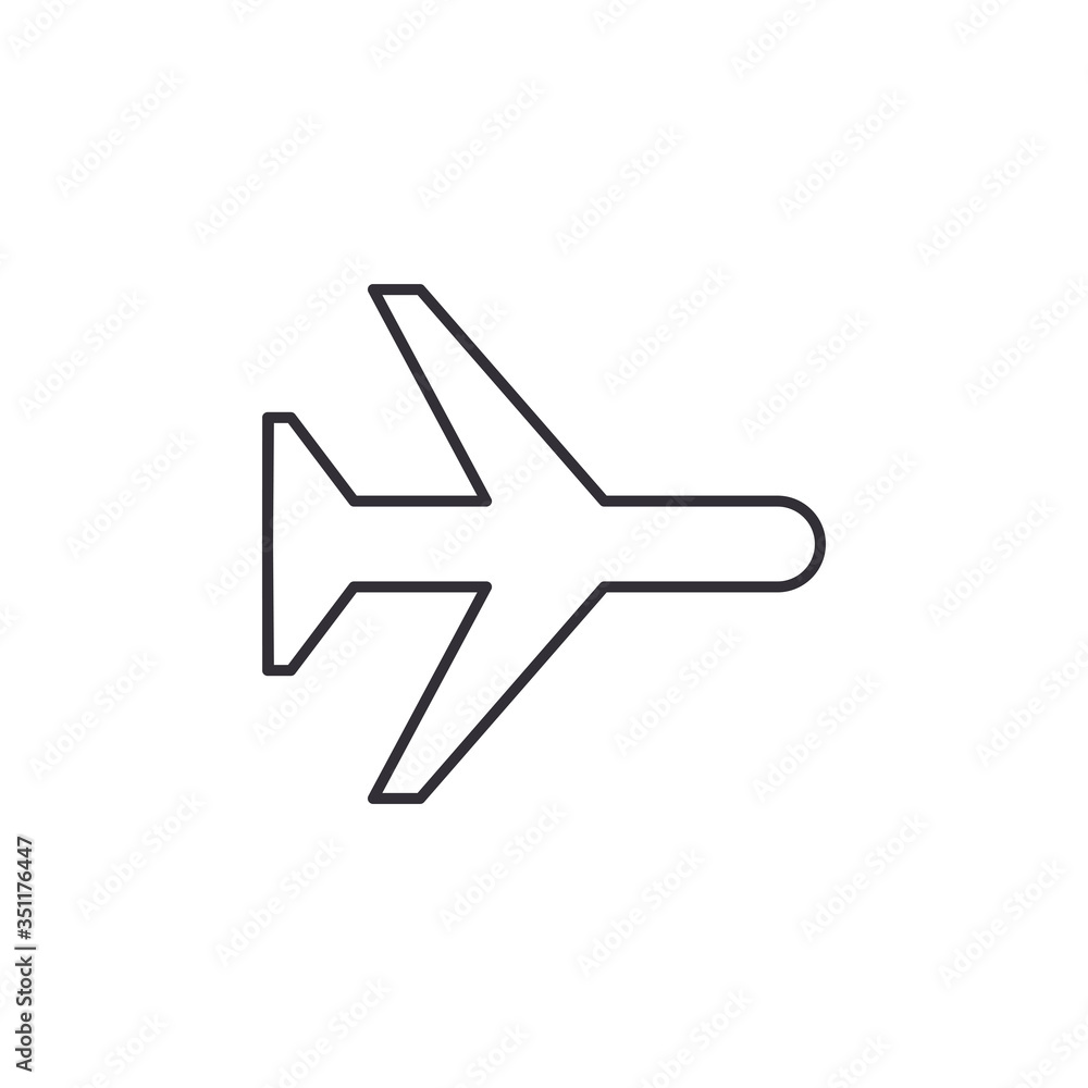 Plane icon. Vector Illustration