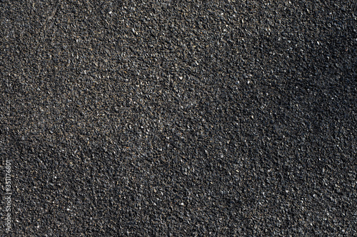 Rough surface of asphalt