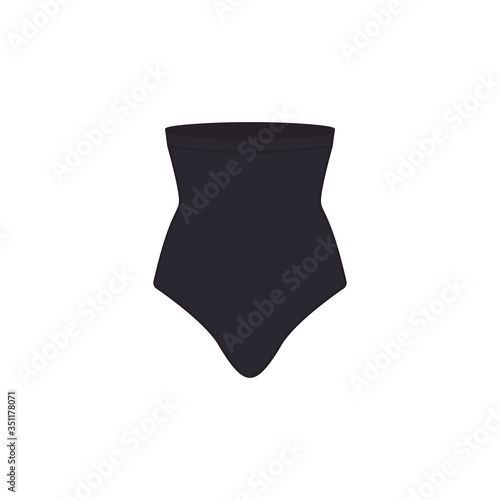 High waist brief icon. Feminine underwear symbol modern, simple, vector, icon for website design, mobile app, ui. Vector Illustration