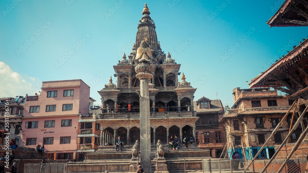 Historical building of Durbar Square in Patan, Nepal