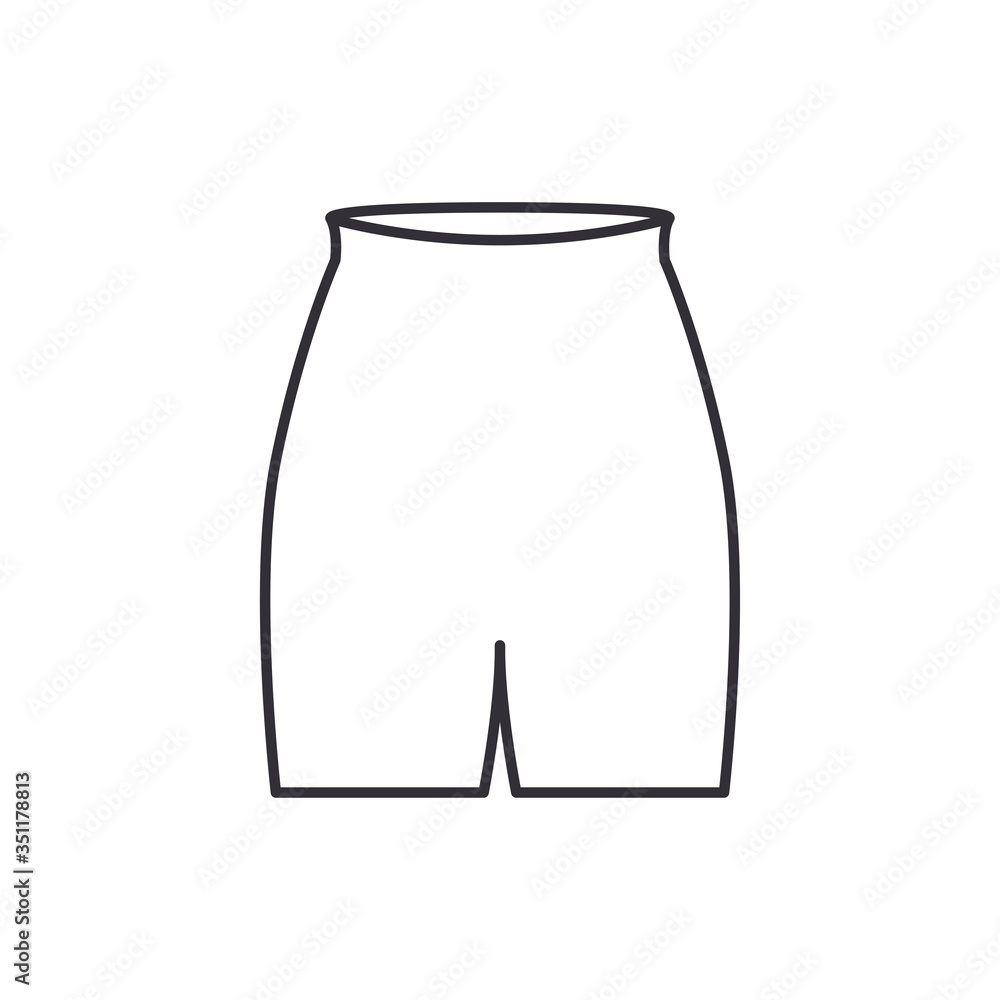 Short icon. Loungewear symbol modern, simple, vector, icon for website ...